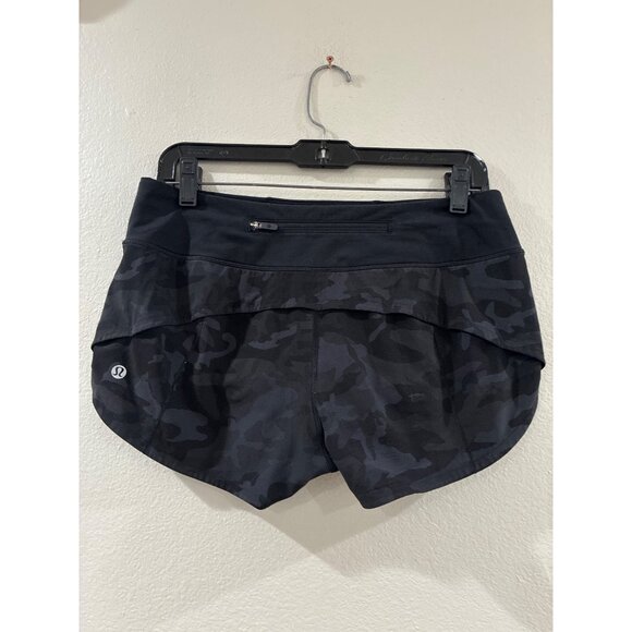 Lululemon Speed Up Short 2.5 Womens Running Athletic Gym black, gray size 6 - Picture 3 of 6